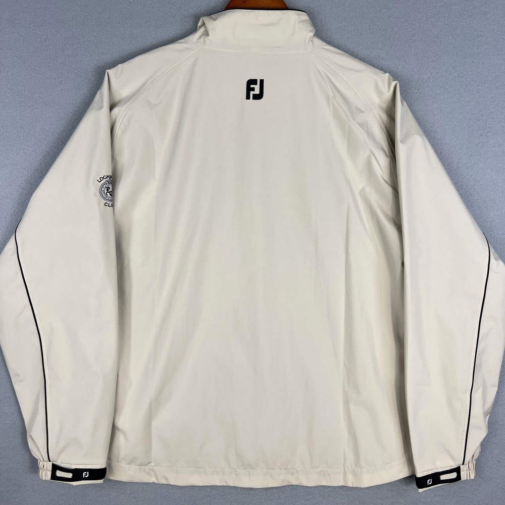 FootJoy‎ DryJoys Golf Windbreaker Jacket Womans XL Beige Full Zip Lochmoor Club - Picture 4 of 10